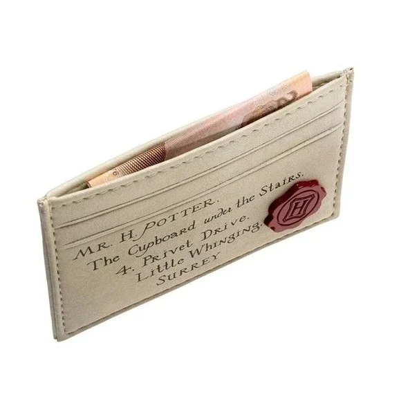 Harry Potter Card Holder Wallet Hogwarts Acceptance Letter w/ Seal Unisex NEW - Picture 4 of 6